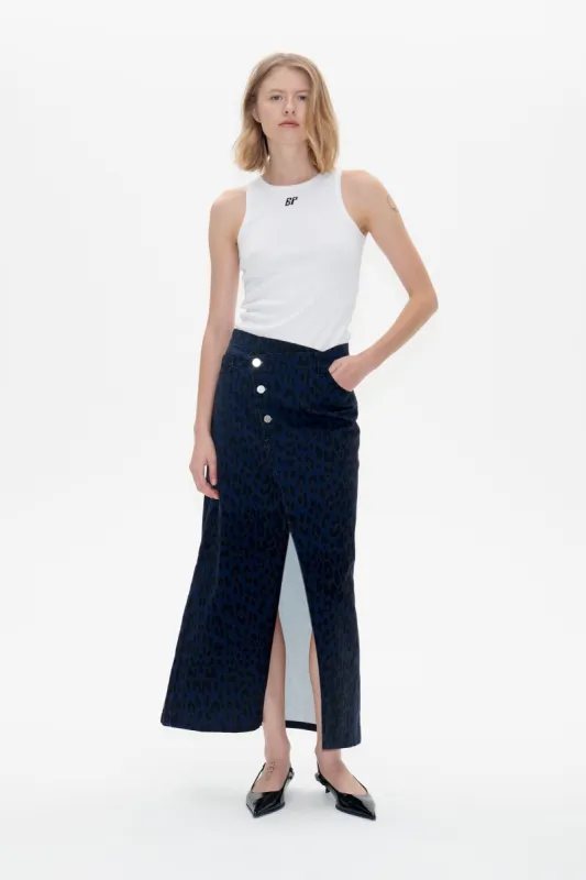 SIGGE SKIRT | Blue Leopard sold by Baum und Pferdgarten