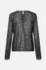 JASMIN TOP | Black Flower Sequince sold by Baum und Pferdgarten