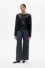 JASMIN TOP | Black Flower Sequince sold by Baum und Pferdgarten