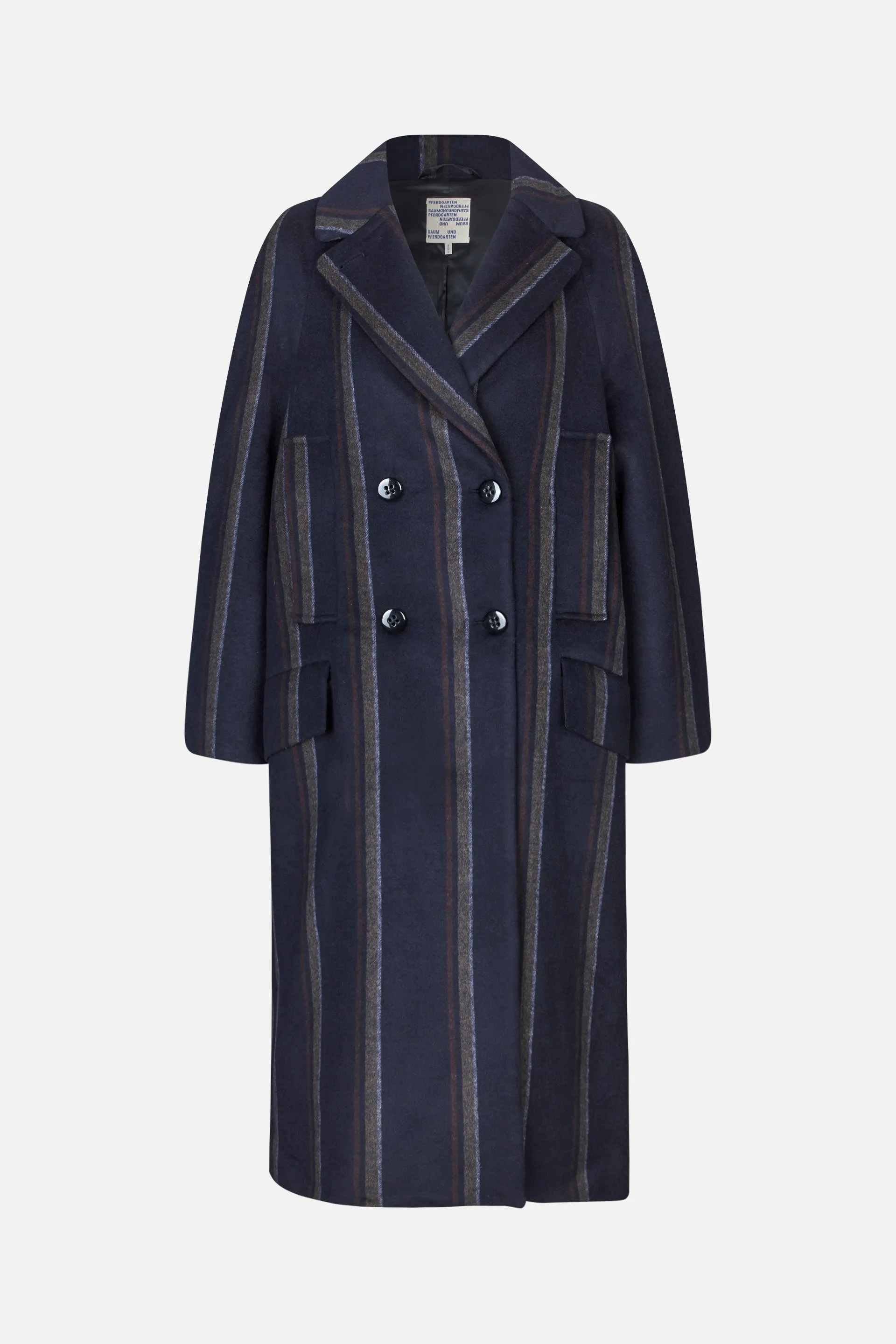 DANICA COAT | Blue Wool Stripe sold by Baum und Pferdgarten product image thumbnail 3
