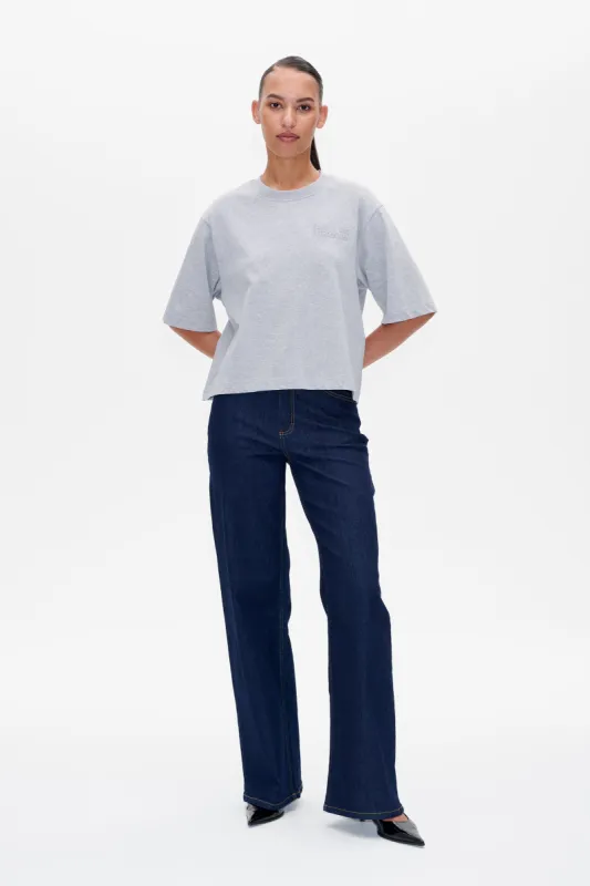 JIANA T-SHIRT | Grey Melange sold by Baum und Pferdgarten