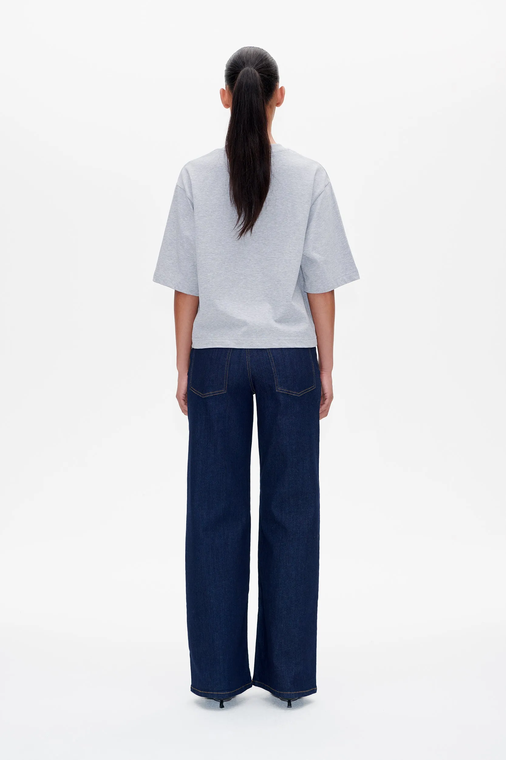 JIANA T-SHIRT | Grey Melange sold by Baum und Pferdgarten product image thumbnail 2