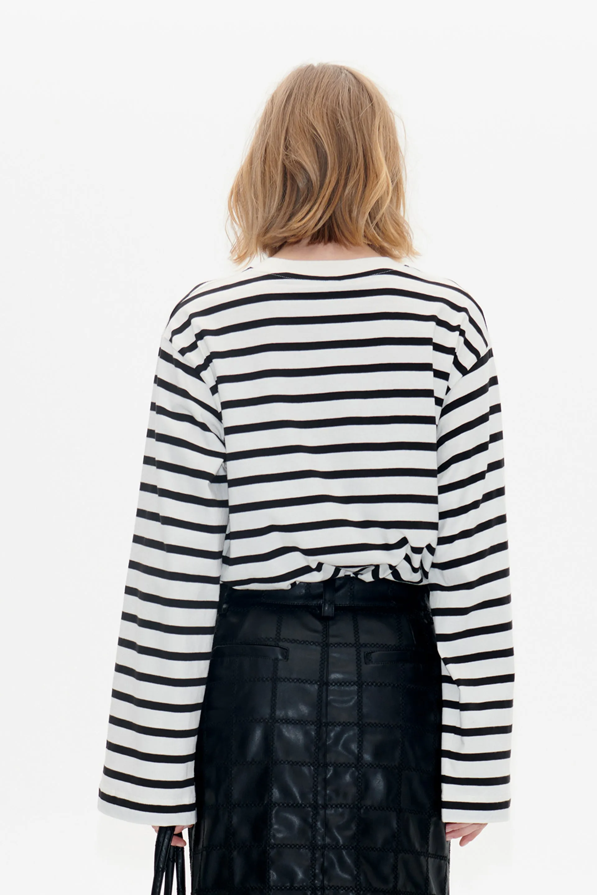 JEEVANA TOP | Black Whisper Stripe sold by Baum und Pferdgarten product image thumbnail 2