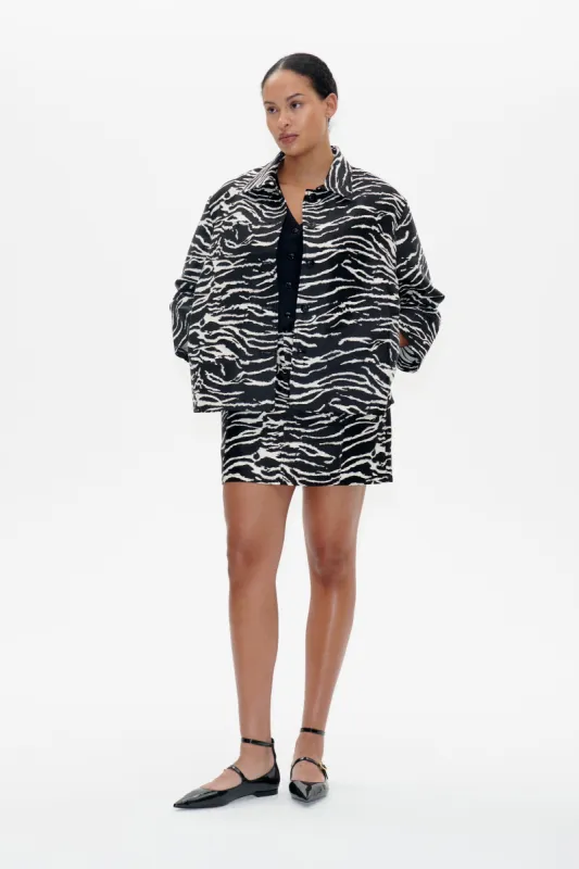 BESSIE JACKET | Black Whisper Zebra sold by Baum und Pferdgarten