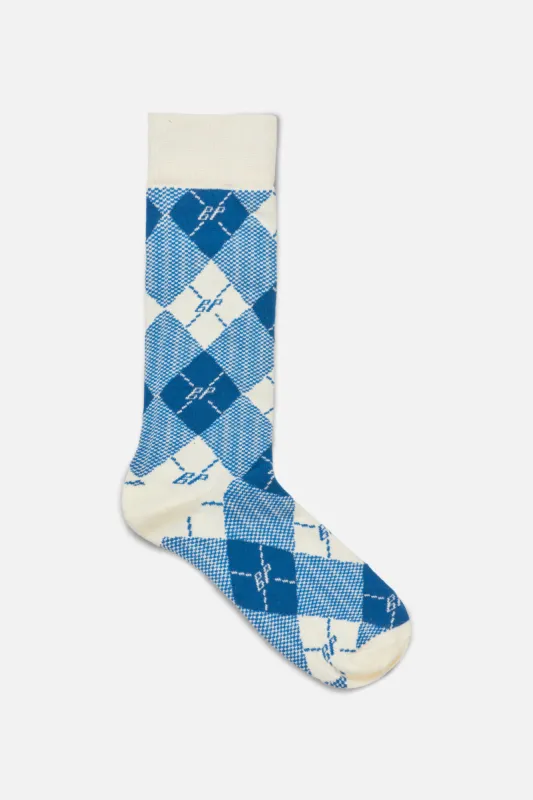 LENNA SOCKS | Federal Blue Check sold by Baum und Pferdgarten