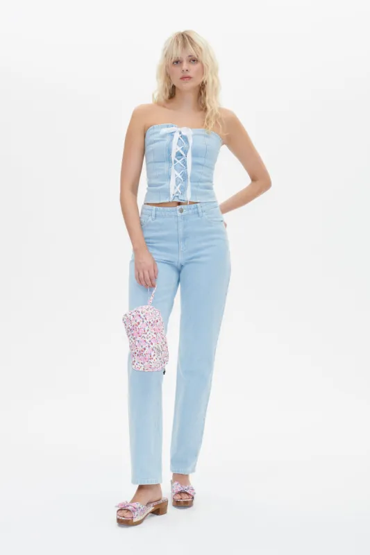 MAOKI SHIRT | Blue Worn Out Denim sold by Baum und Pferdgarten