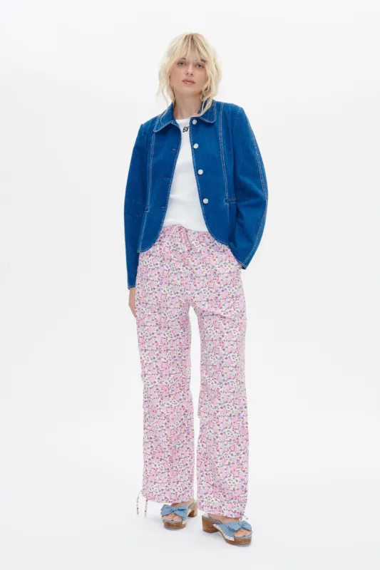 NOORA TROUSERS | Pink Liberty Flower sold by Baum und Pferdgarten