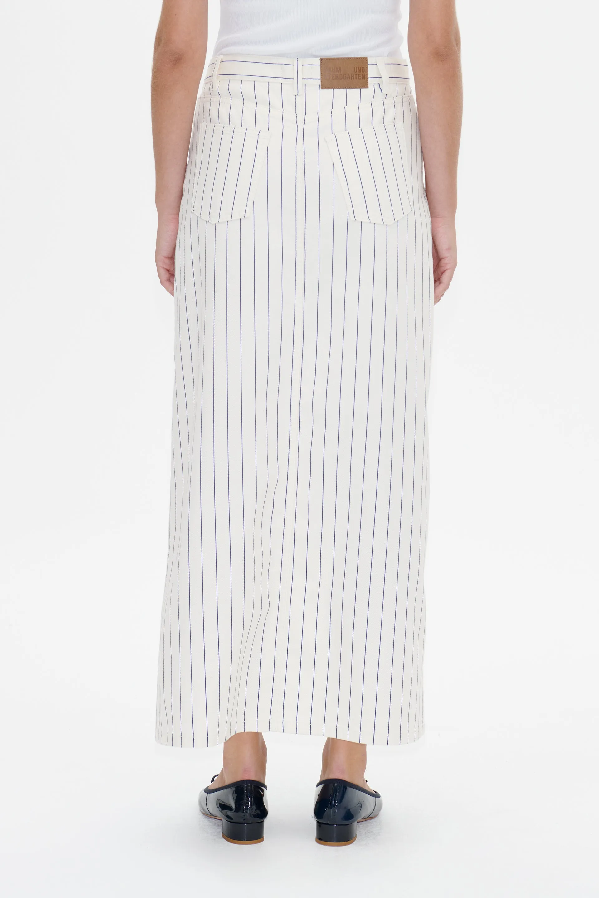 SIGGE SKIRT | White Sand Pinstripe sold by Baum und Pferdgarten product image thumbnail 3