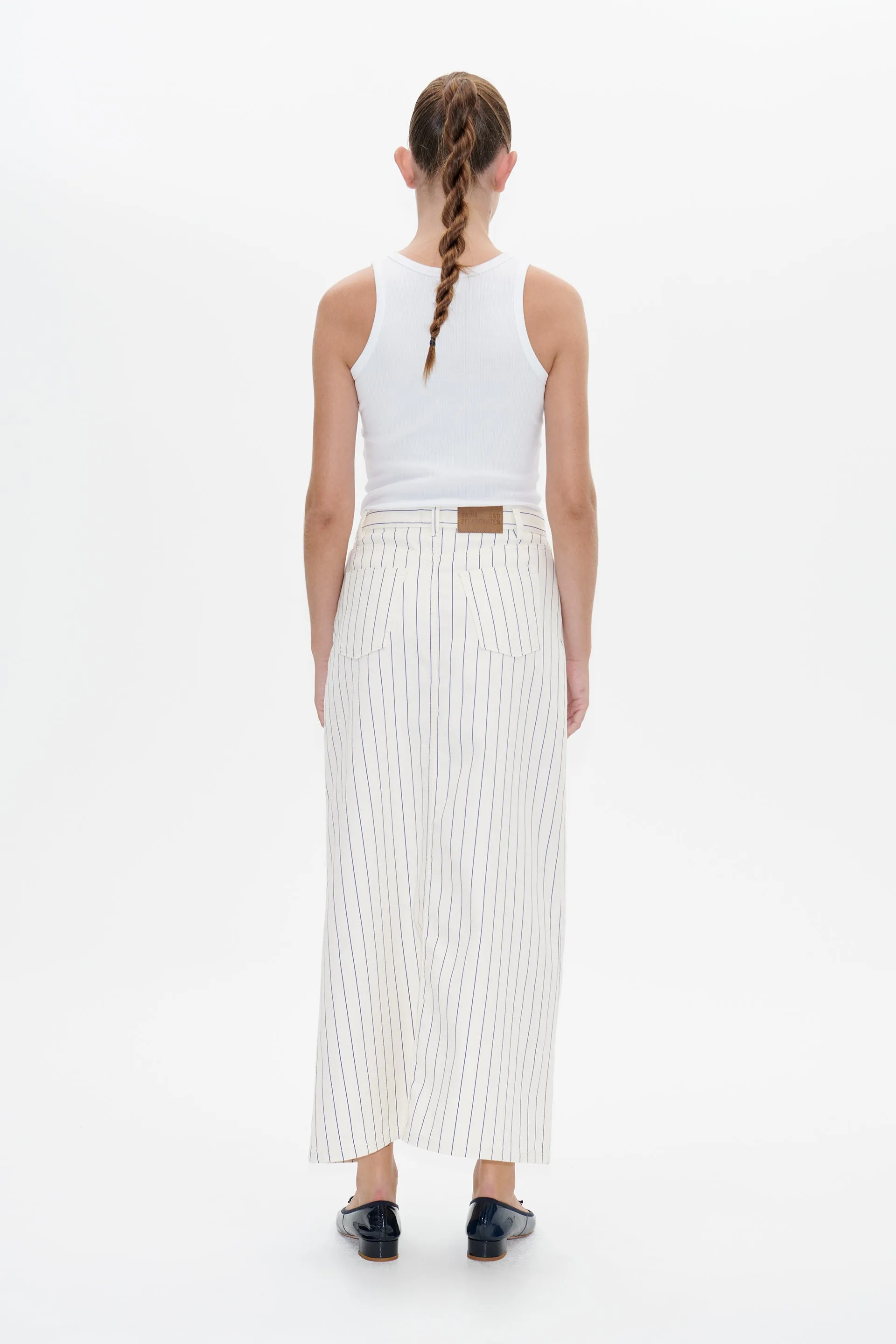SIGGE SKIRT | White Sand Pinstripe sold by Baum und Pferdgarten product image thumbnail 2