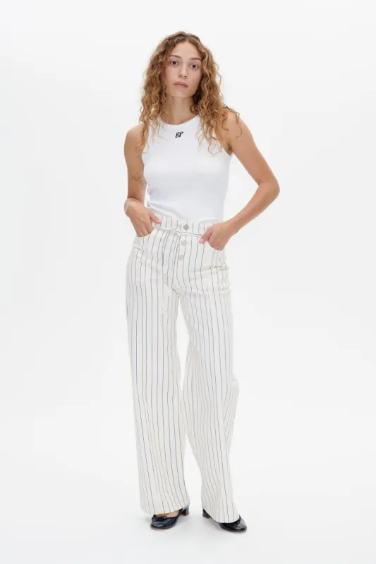 NINIA JEANS | White Sand Pinstripe sold by Baum und Pferdgarten