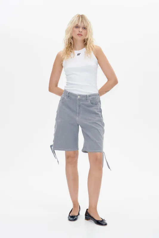 NEO SHORTS | Grey Worn Out Denim sold by Baum und Pferdgarten