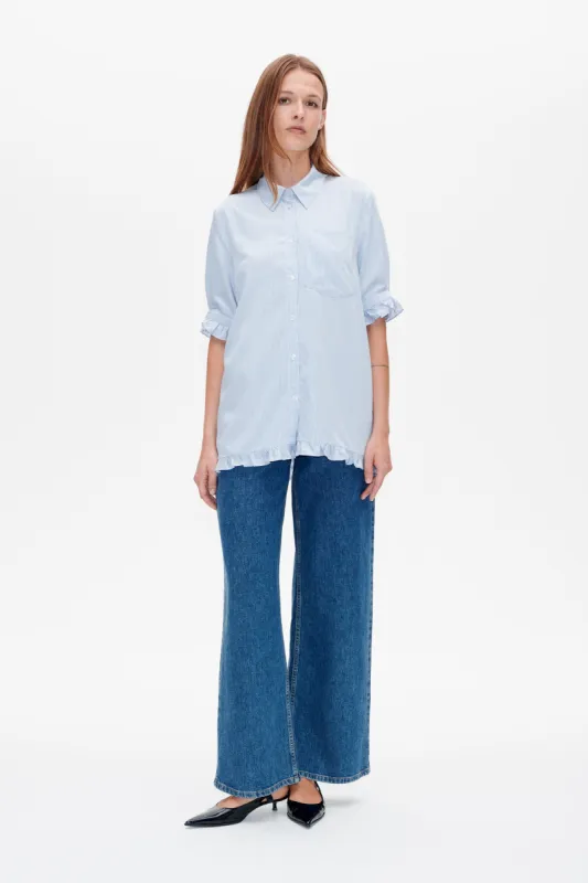 MACKENZI SHIRT | Mini Blue Stripe sold by Baum und Pferdgarten