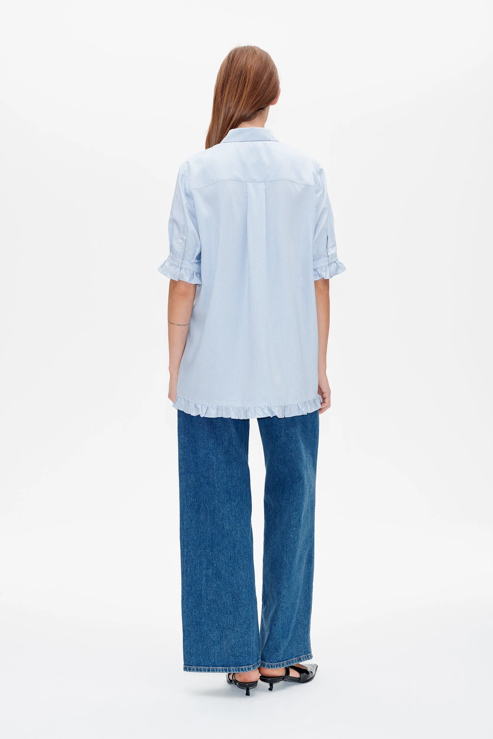 MACKENZI SHIRT | Mini Blue Stripe sold by Baum und Pferdgarten product image thumbnail 2