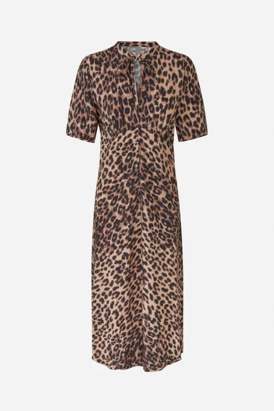 ANNELIEK DRESS | Brown Baum Leopard sold by Baum und Pferdgarten