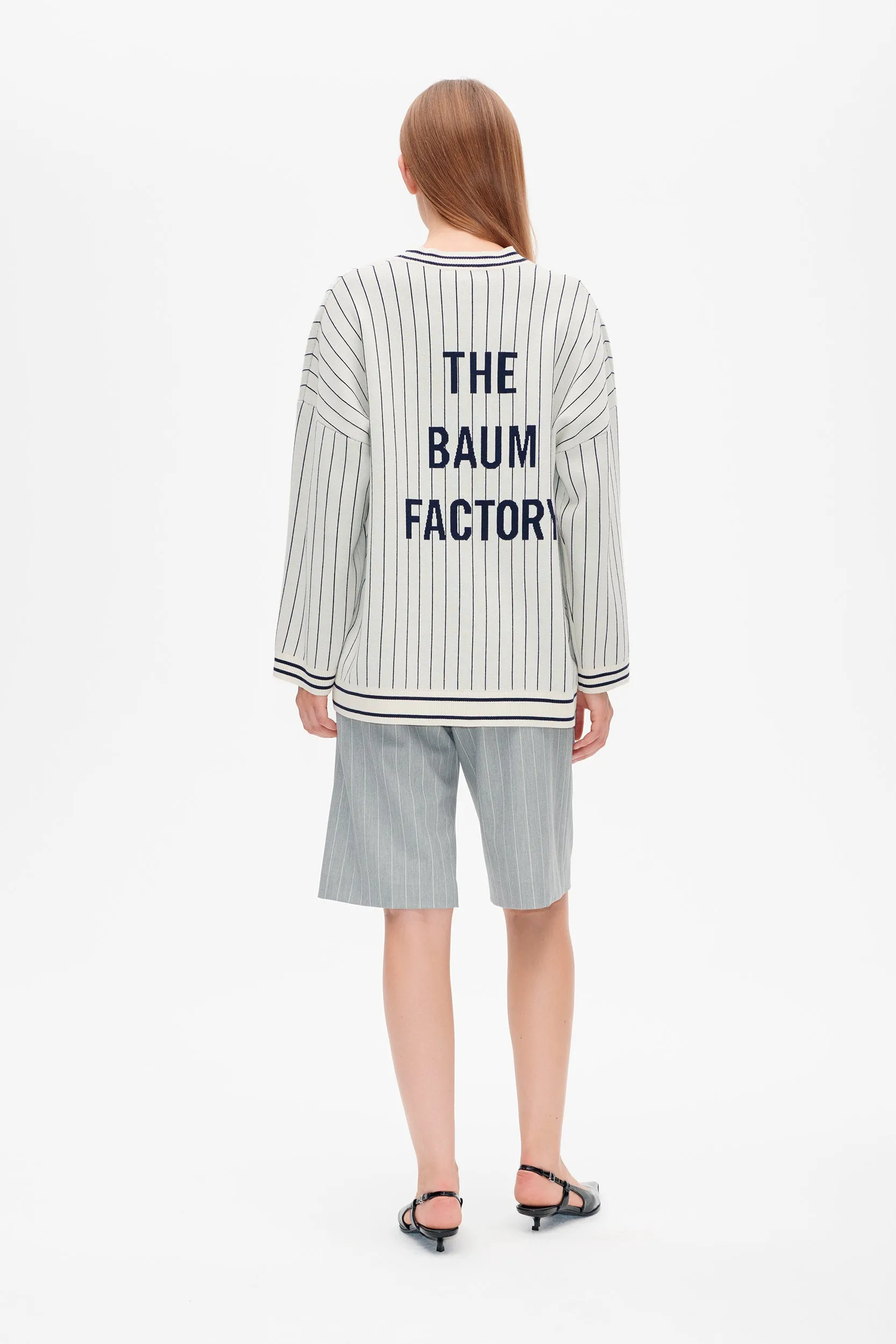 CISSI CARDIGAN | Creme Navy Stripe sold by Baum und Pferdgarten product image thumbnail 2