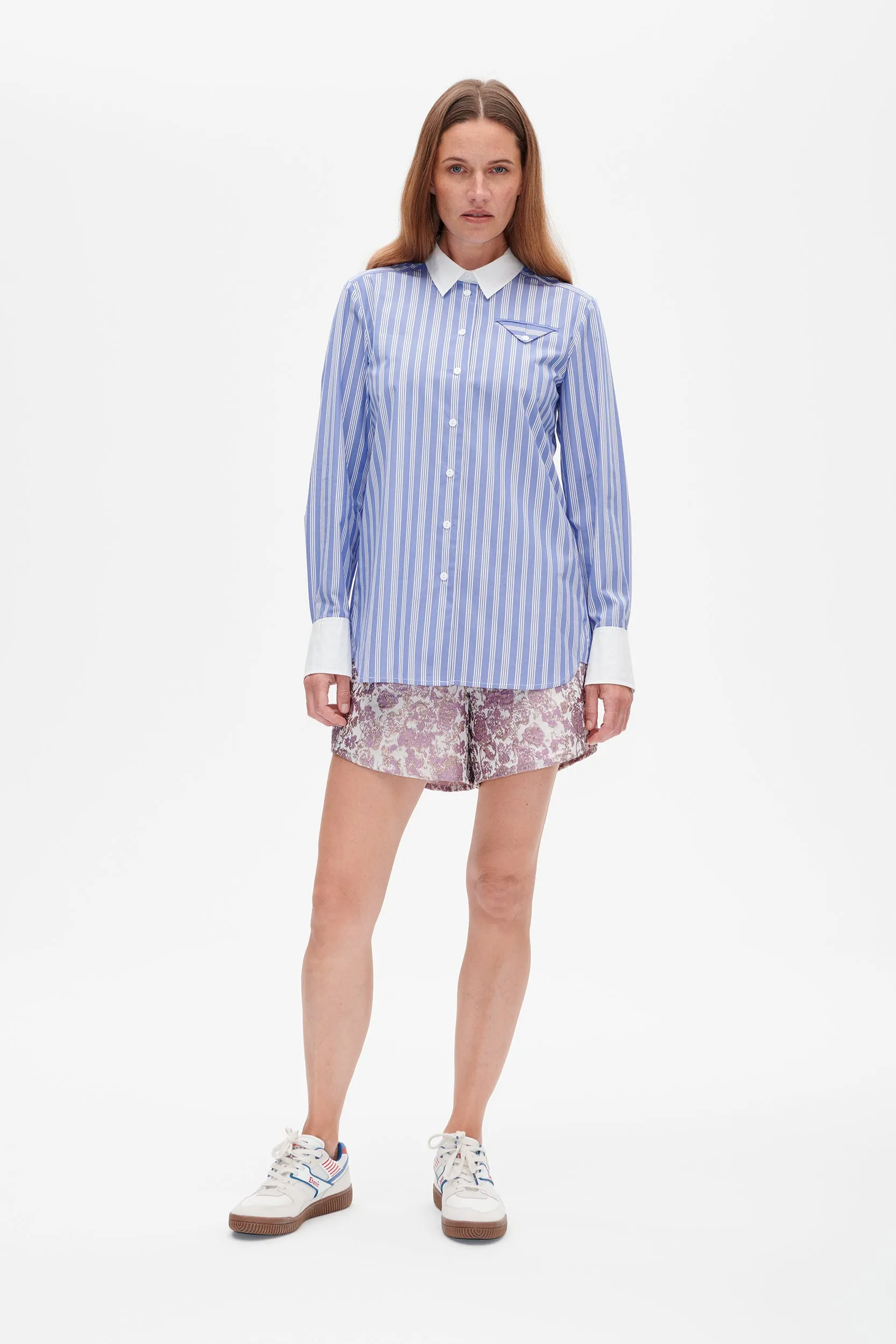 MEJRA SHIRT | Wedge Blue Stripe sold by Baum und Pferdgarten