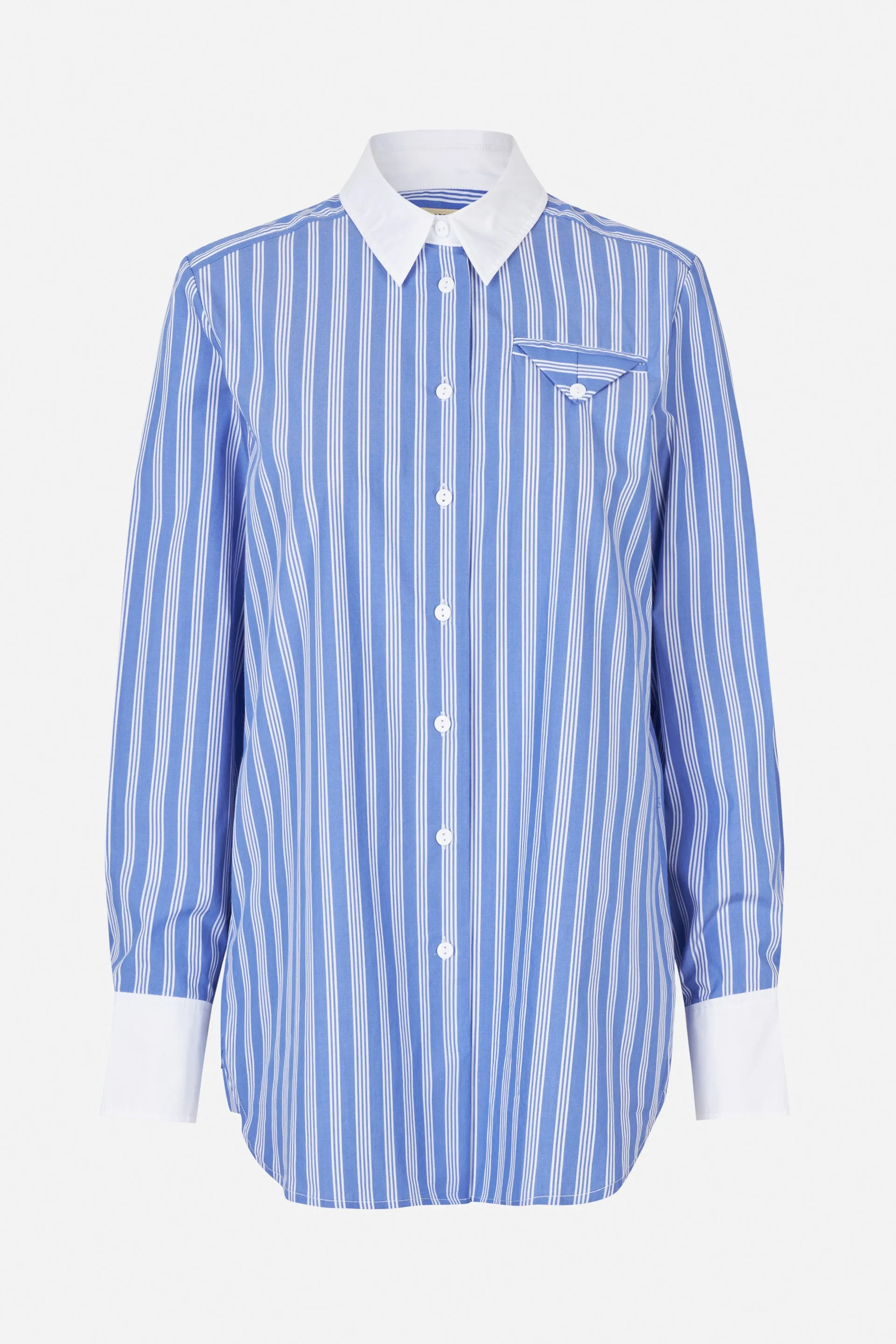 MEJRA SHIRT | Wedge Blue Stripe sold by Baum und Pferdgarten product image thumbnail 3