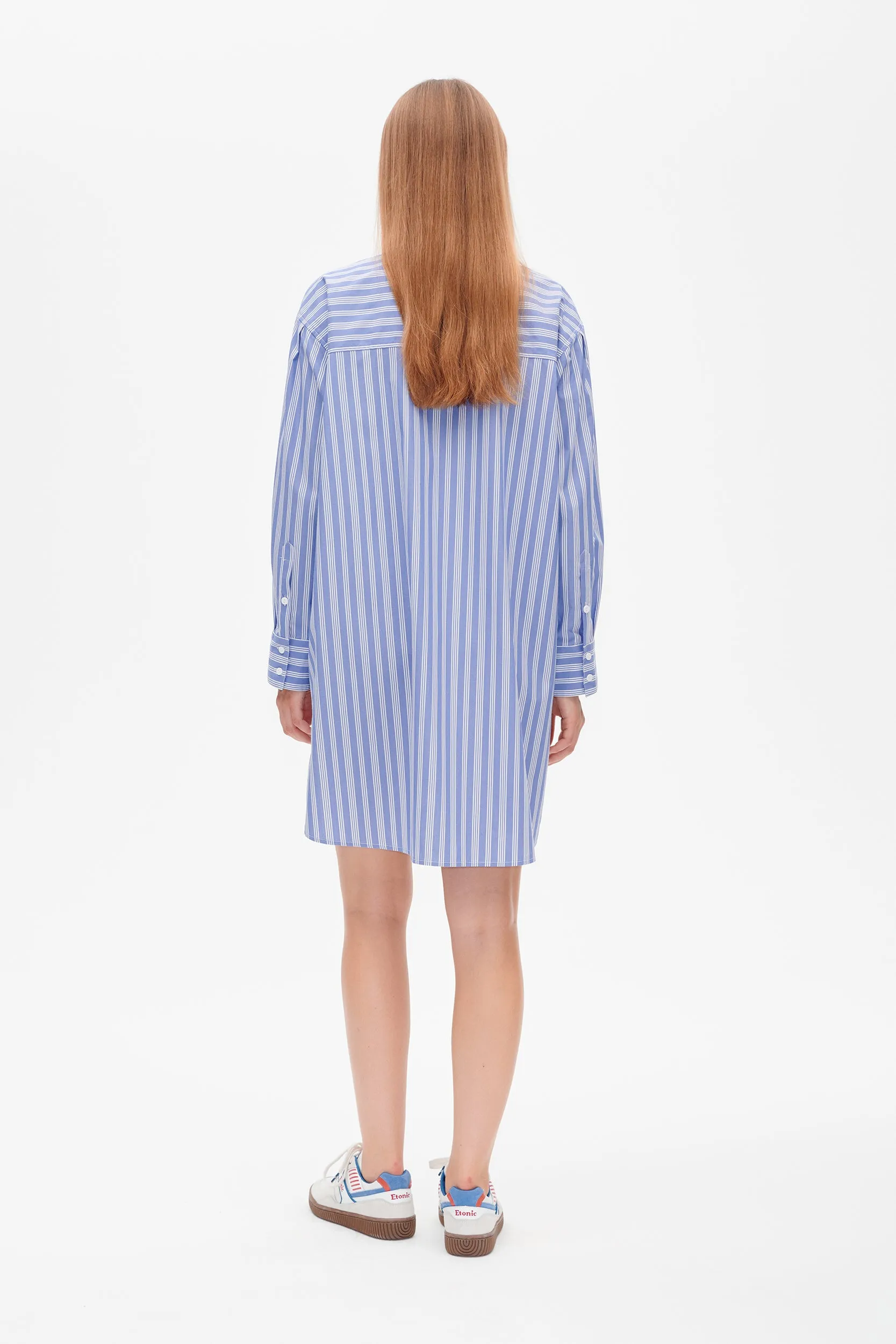 ANCIA DRESS | Wedge Blue Stripe sold by Baum und Pferdgarten product image thumbnail 2