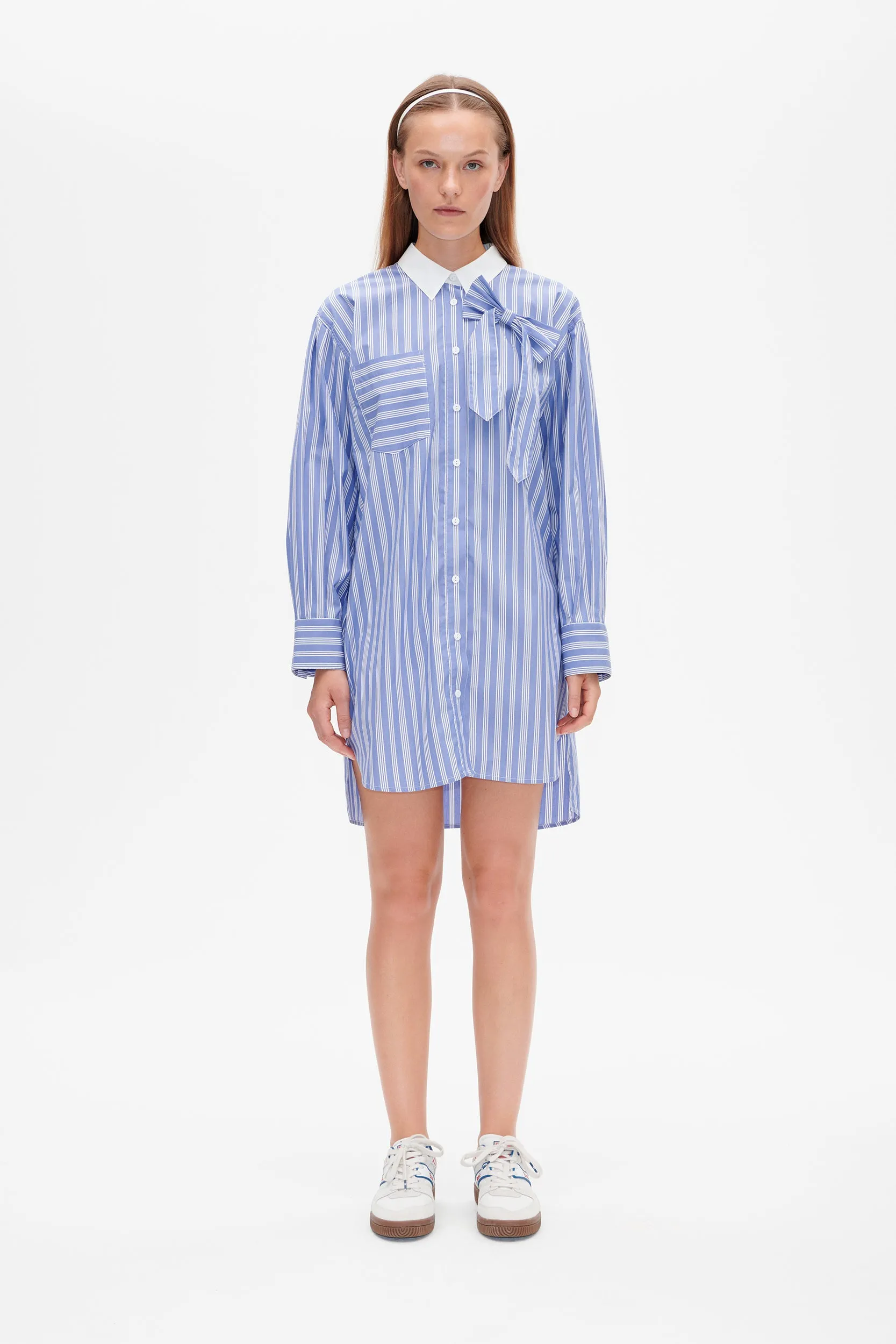 ANCIA DRESS | Wedge Blue Stripe sold by Baum und Pferdgarten