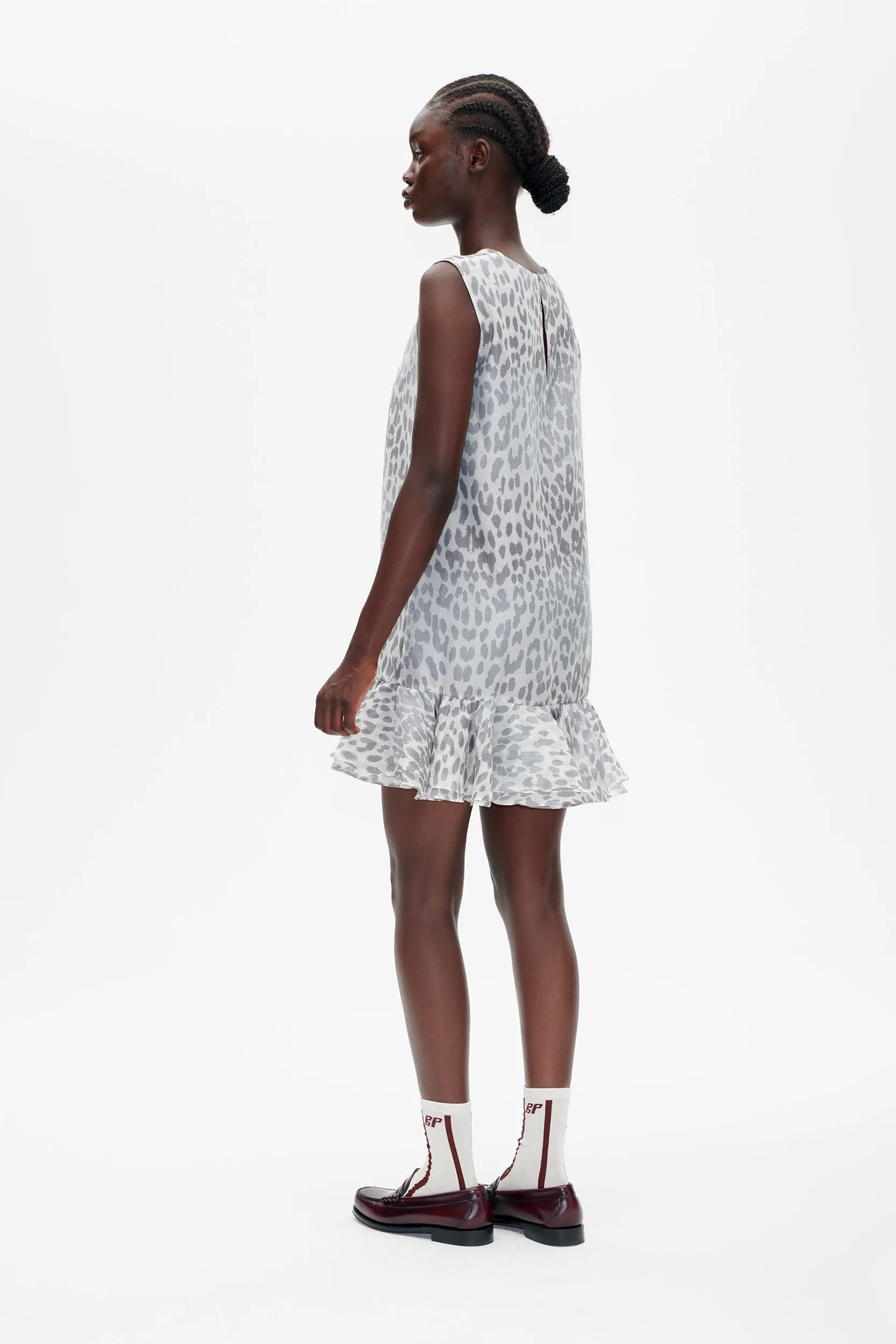 AGNESE DRESS | Grey Office Leopard sold by Baum und Pferdgarten product image thumbnail 2