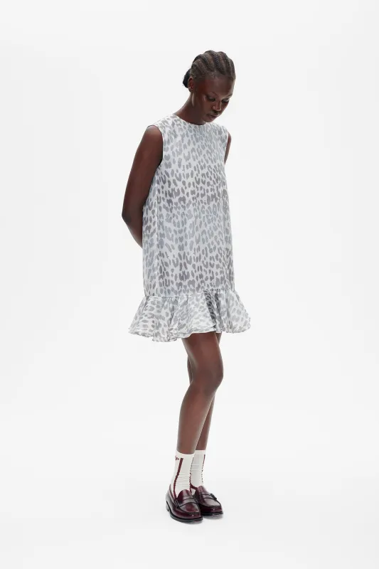 AGNESE DRESS | Grey Office Leopard sold by Baum und Pferdgarten