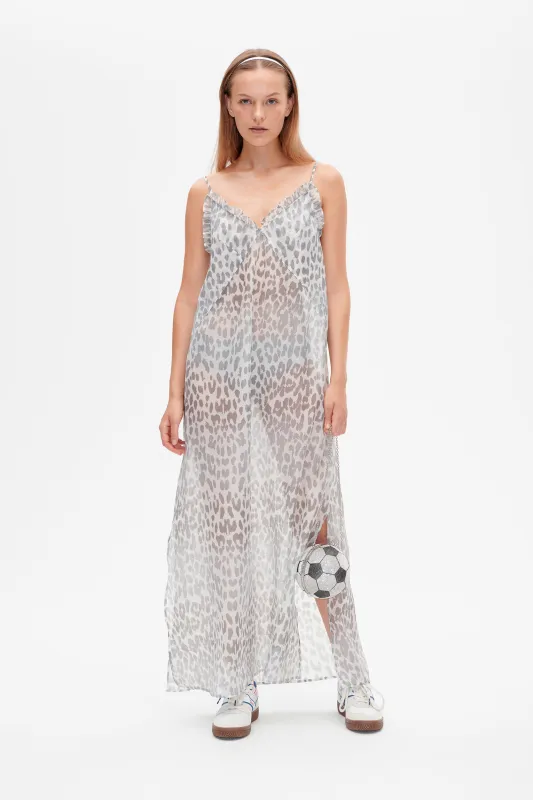 ALVINE DRESS | Grey Office Leopard made by Baum und Pferdgarten