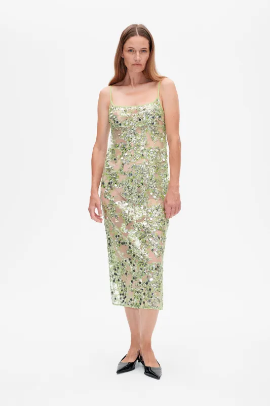 AVANI DRESS | Herbal Garden Sequins sold by Baum und Pferdgarten