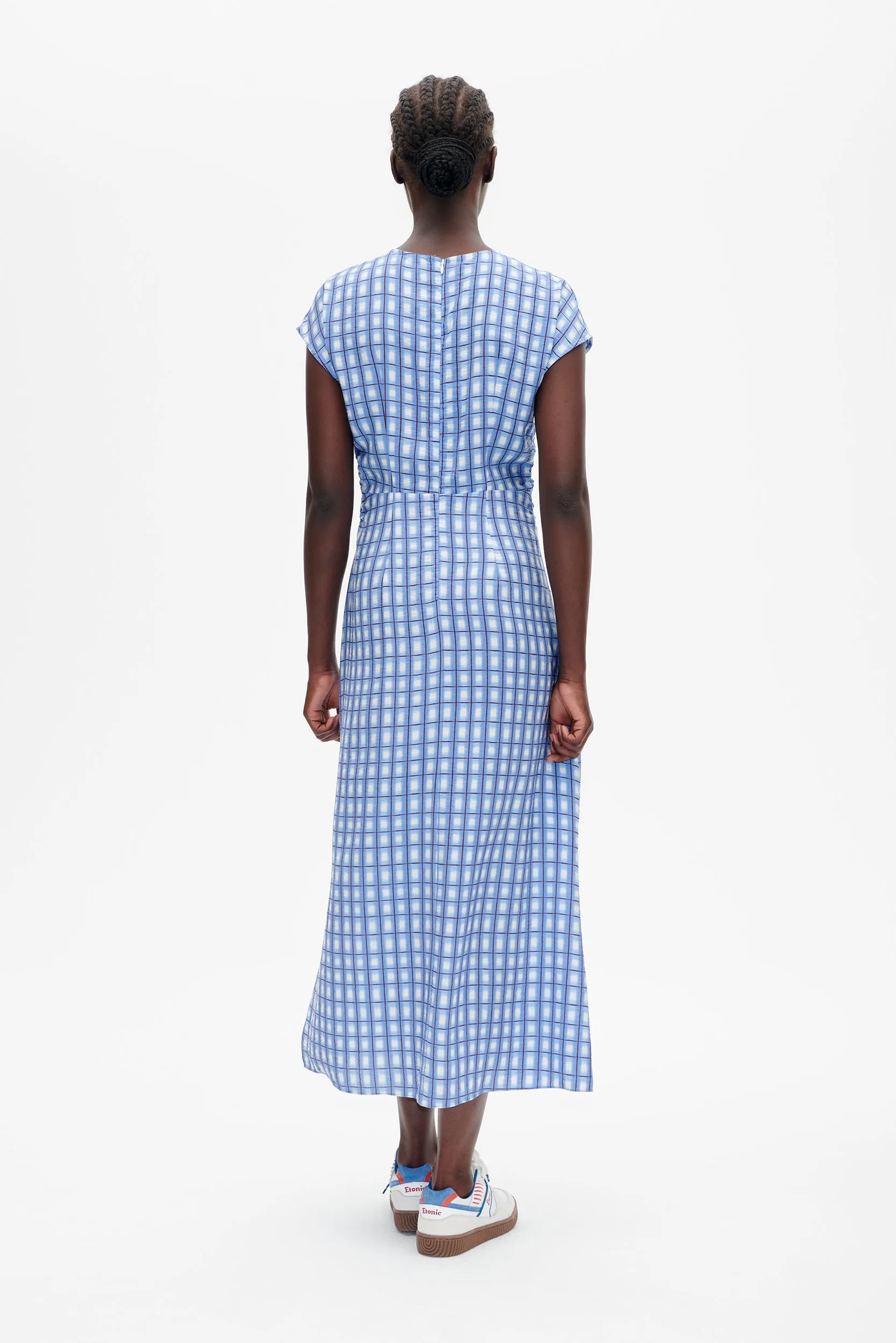 AKEYLA DRESS | Blue Painted Check sold by Baum und Pferdgarten product image thumbnail 2
