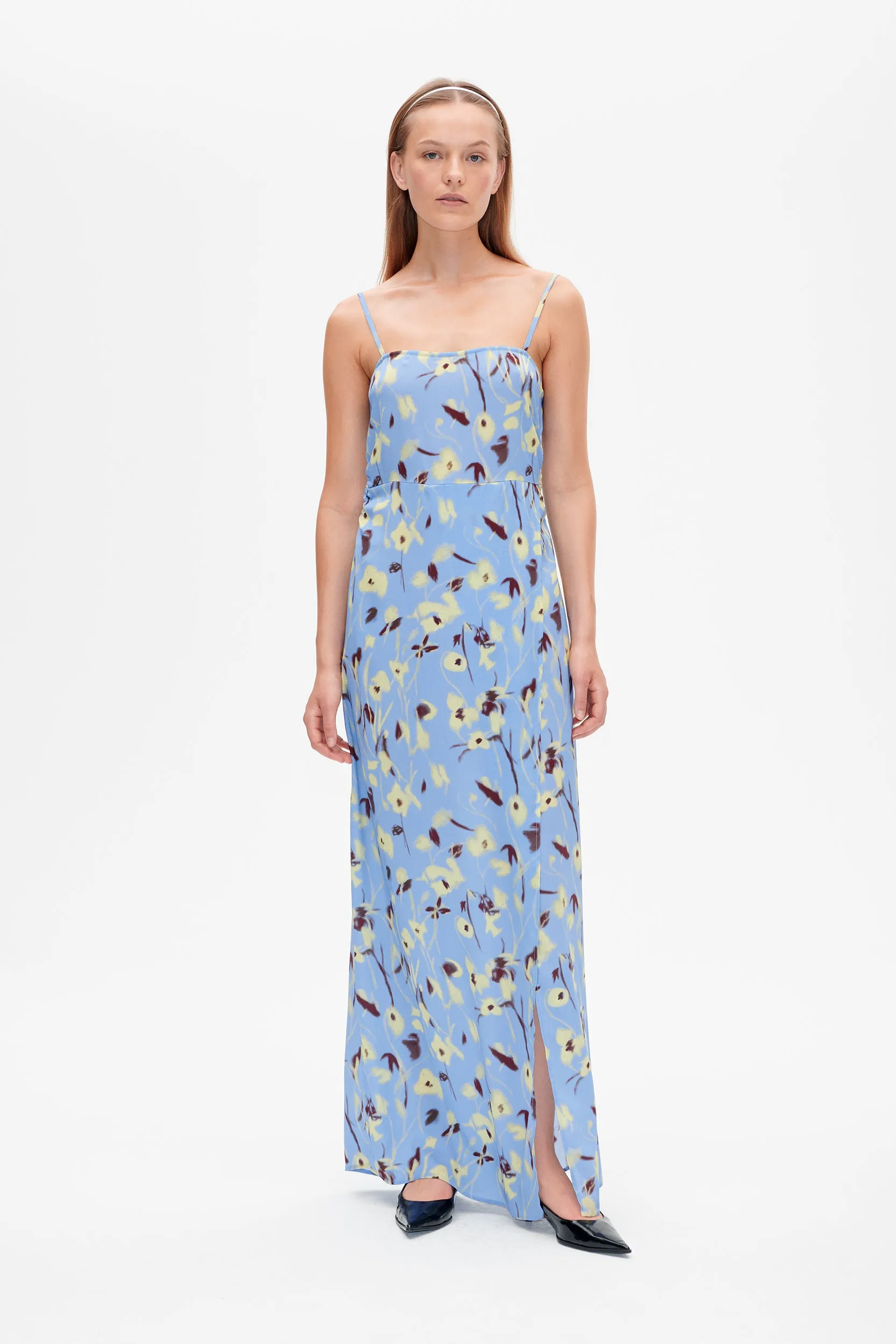 ASSIA DRESS | Azurine Green Flower sold by Baum und Pferdgarten