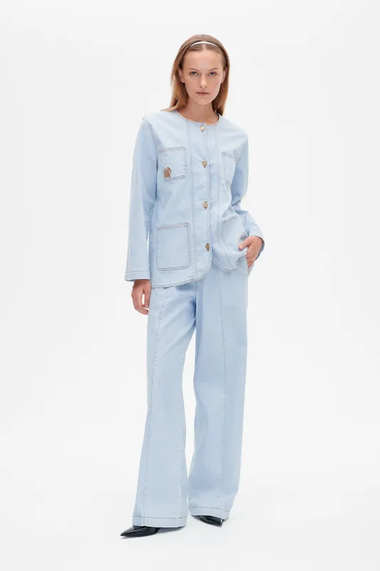 BEATA JACKET | Azurine Blue Patch sold by Baum und Pferdgarten