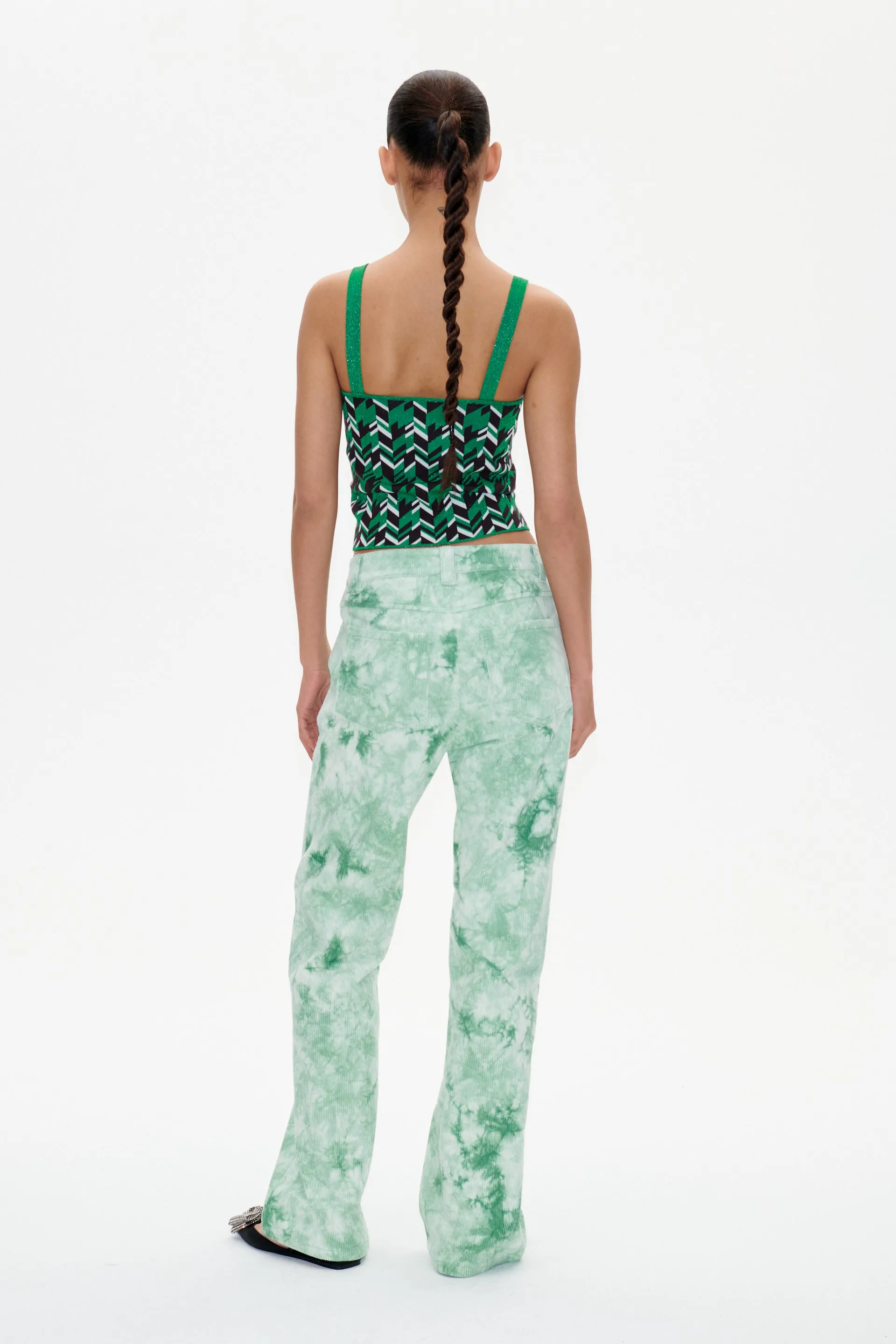 CATLIN TOP | Green Geometric sold by Baum und Pferdgarten product image thumbnail 2