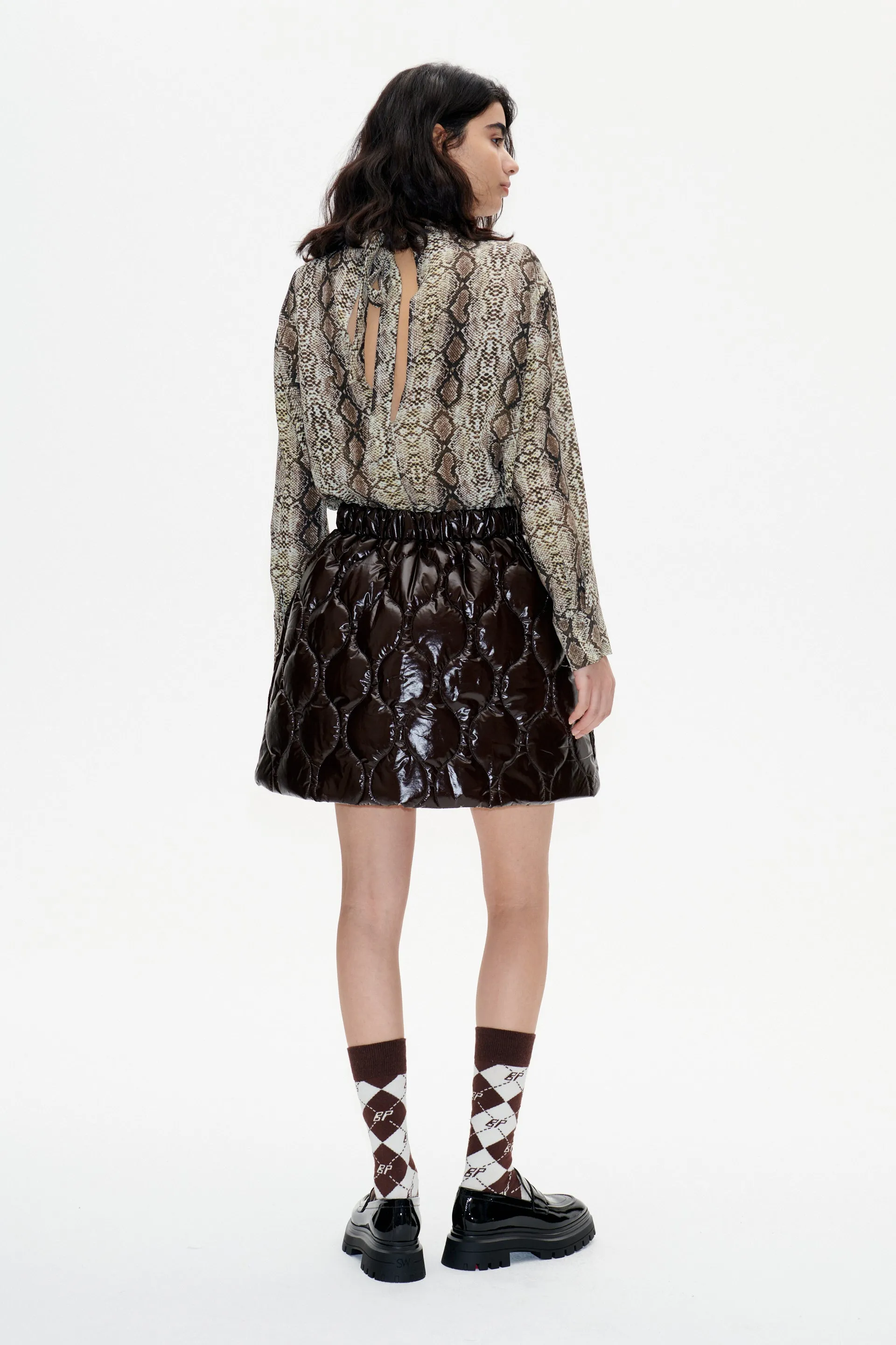 MONTANIA BLOUSE | Light Yellow Snake sold by Baum und Pferdgarten product image thumbnail 2