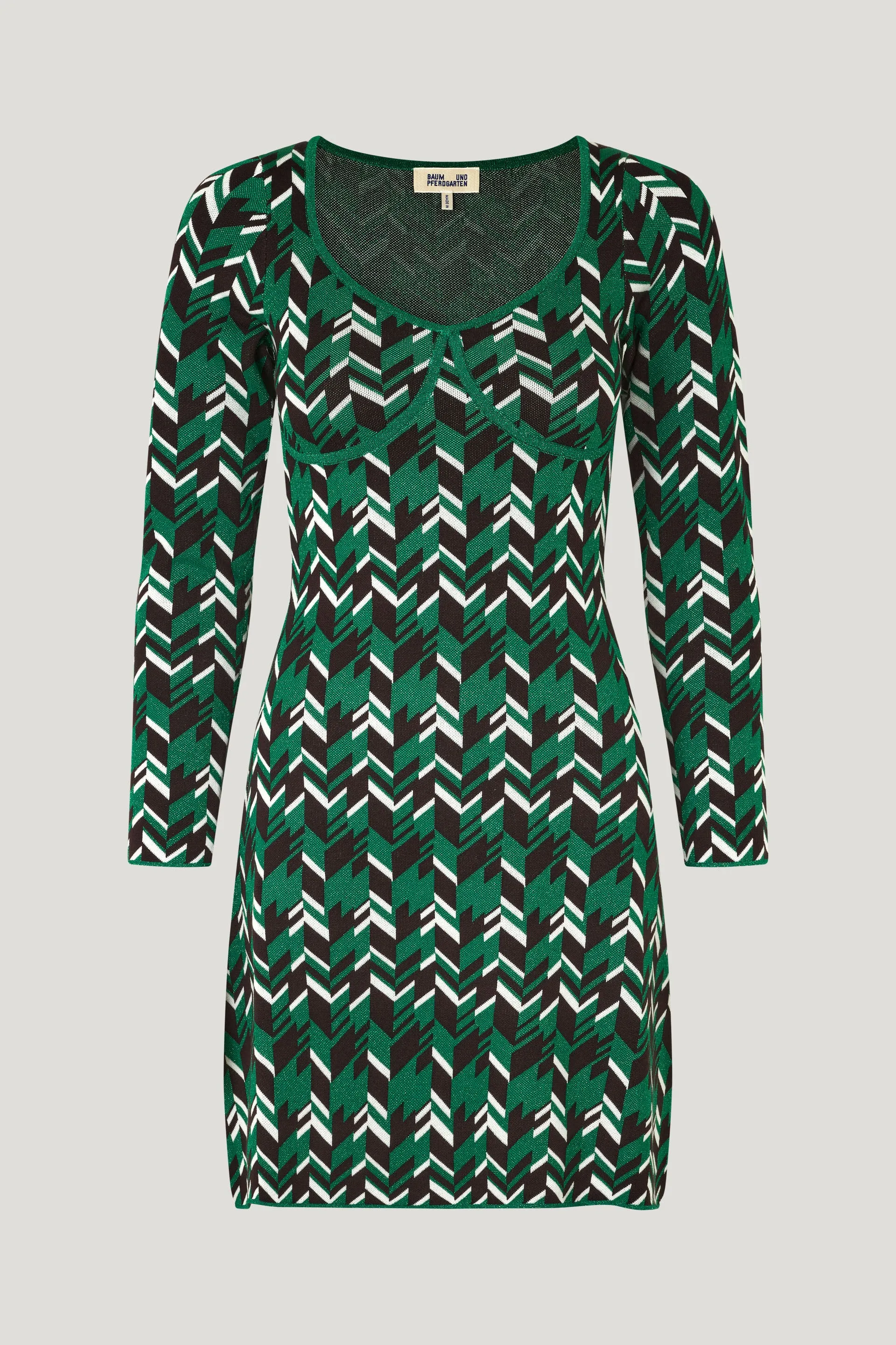 CAYDENCE DRESS | Green Geometric sold by Baum und Pferdgarten product image thumbnail 3