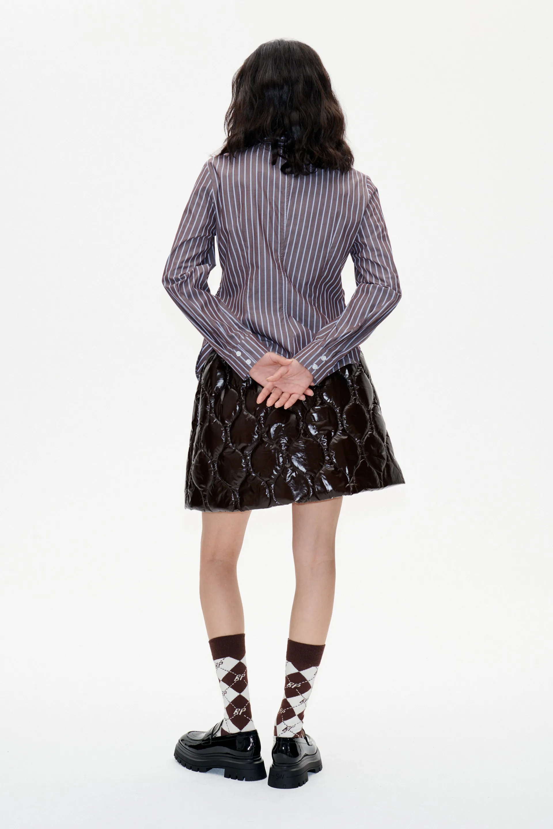 MARIA SHIRT | Brown Margot Stripe sold by Baum und Pferdgarten product image thumbnail 2