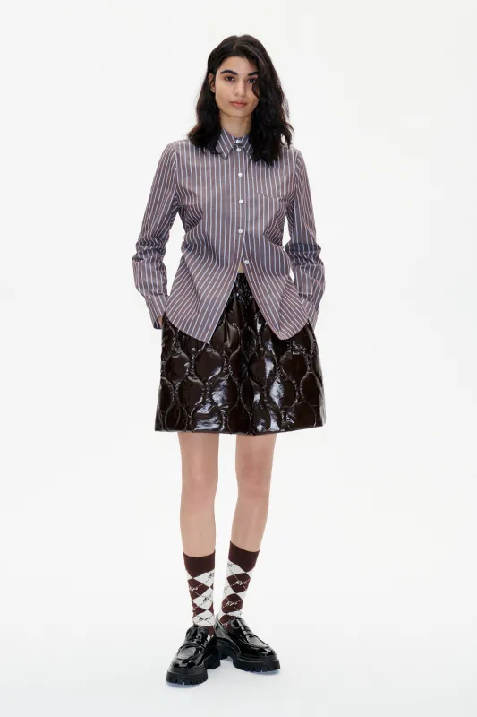 MARIA SHIRT | Brown Margot Stripe made by Baum und Pferdgarten