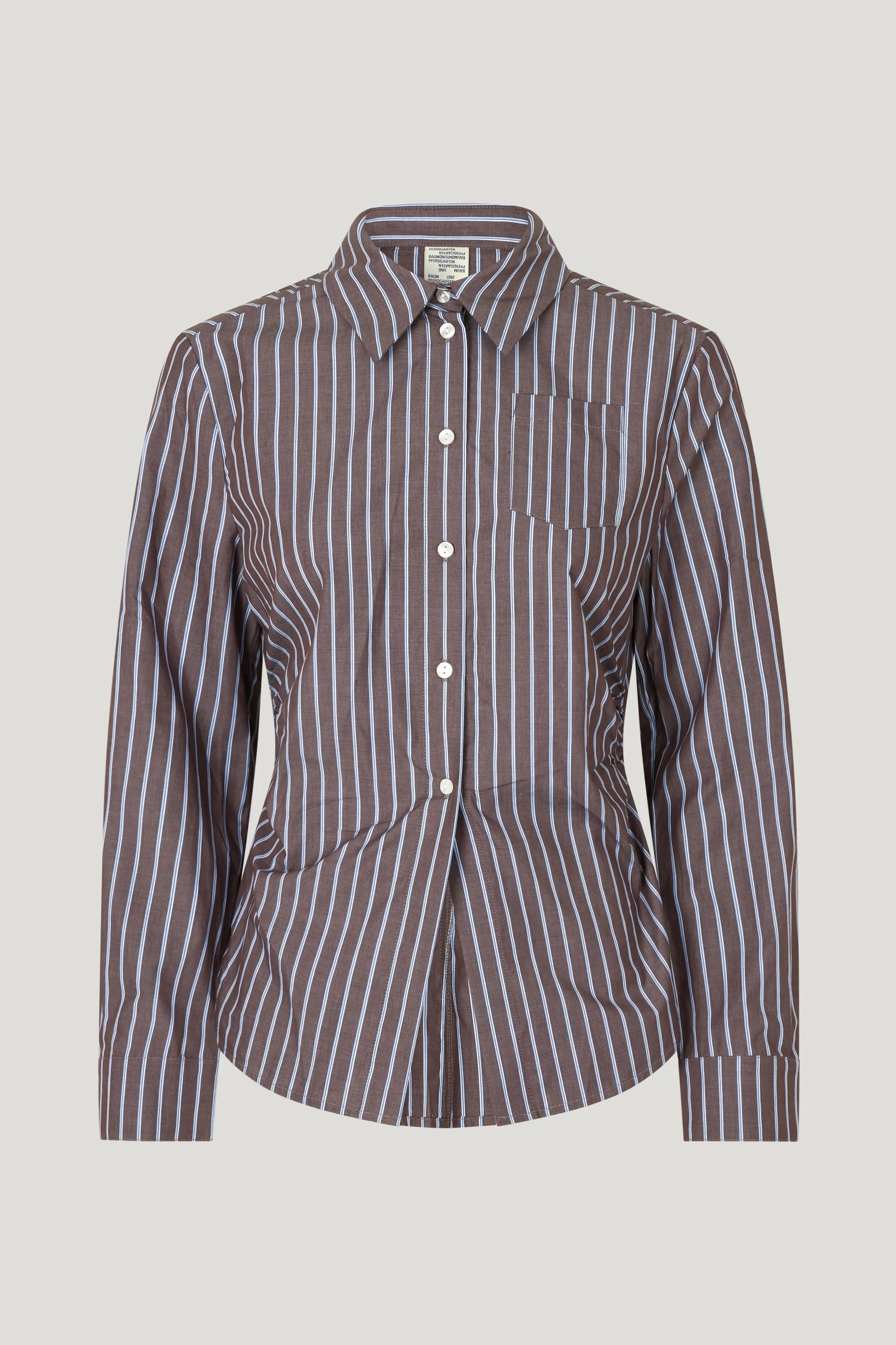 MARIA SHIRT | Brown Margot Stripe sold by Baum und Pferdgarten product image thumbnail 3