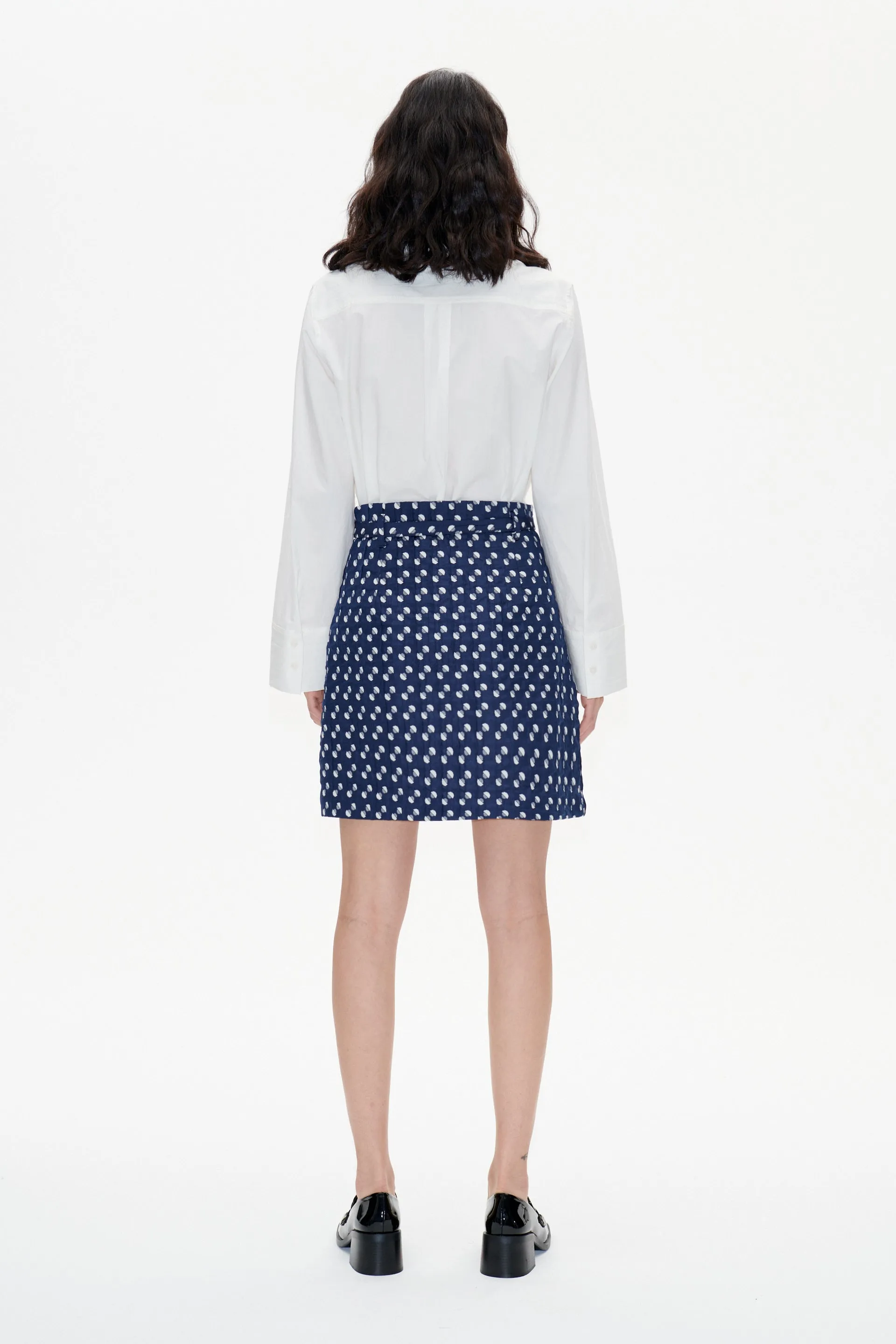 SOCORRA SKIRT | Blue Jacquard Dot sold by Baum und Pferdgarten product image thumbnail 2