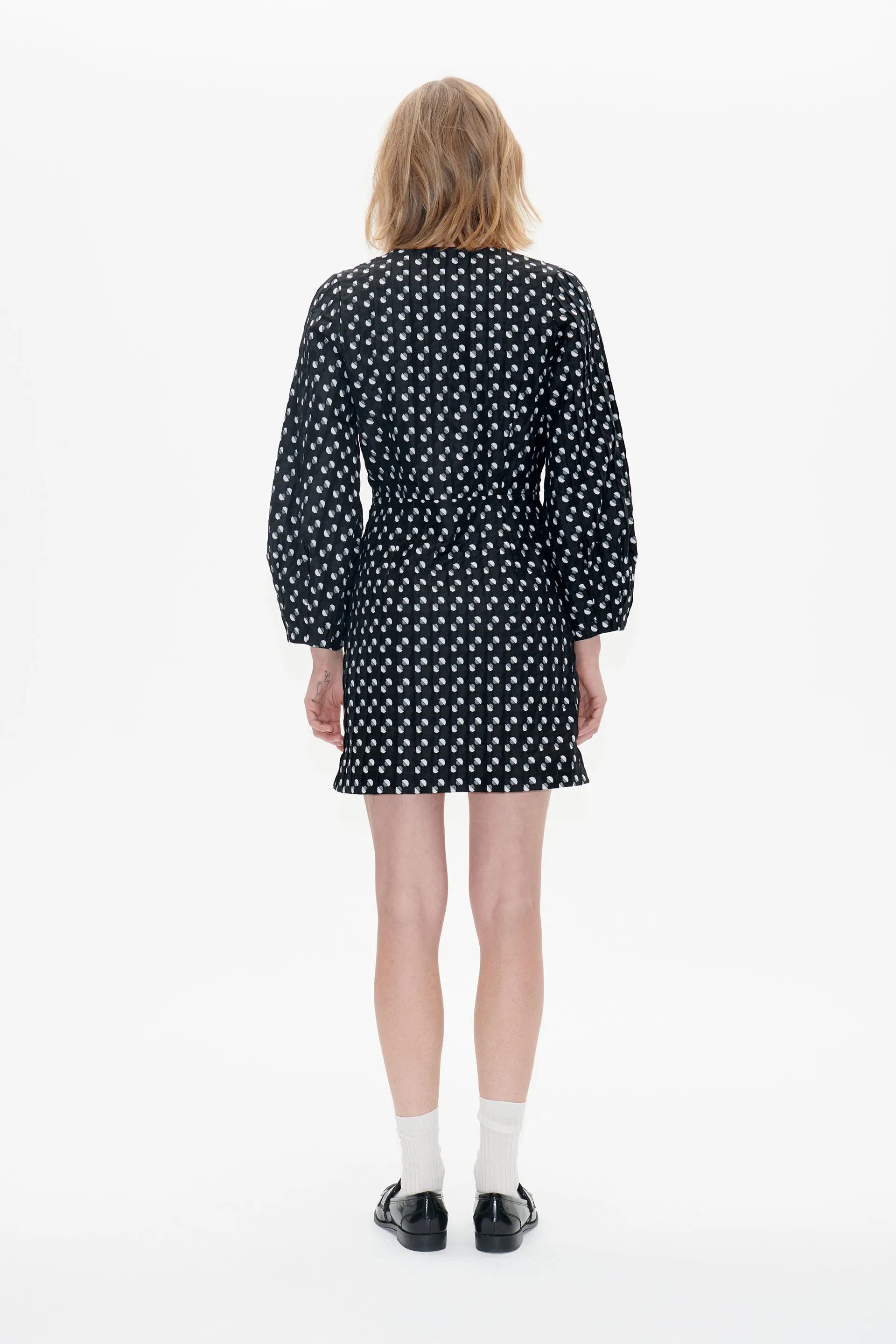 AFIFA DRESS | Black Jacquard Dot sold by Baum und Pferdgarten product image thumbnail 2