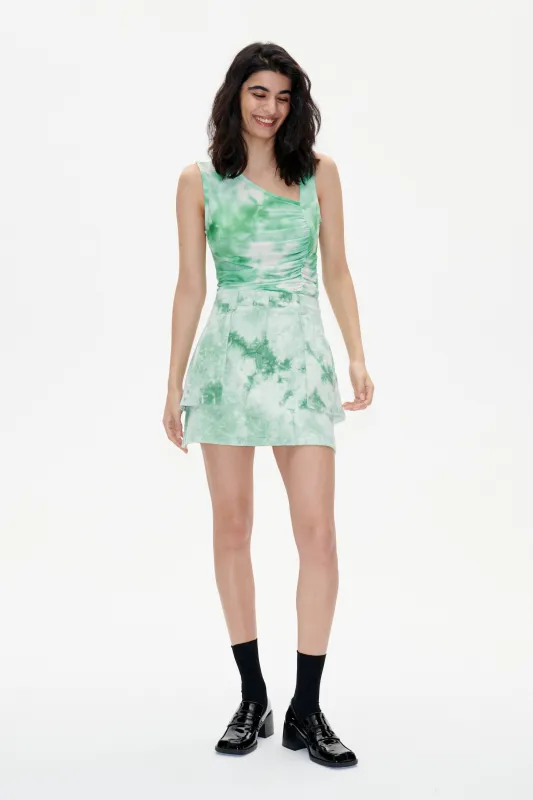 SAKURA SKIRT | Green Ice Velvet sold by Baum und Pferdgarten