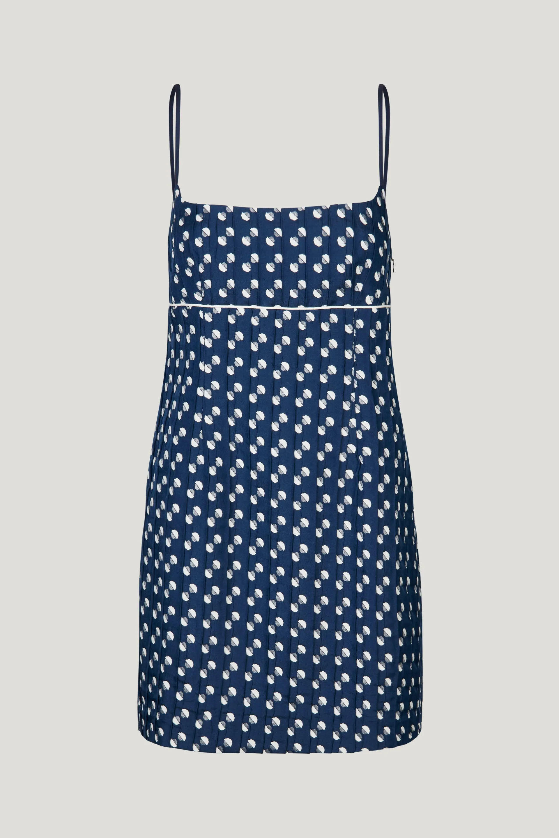 ALVERA DRESS | Blue Jacquard Dot sold by Baum und Pferdgarten product image thumbnail 3