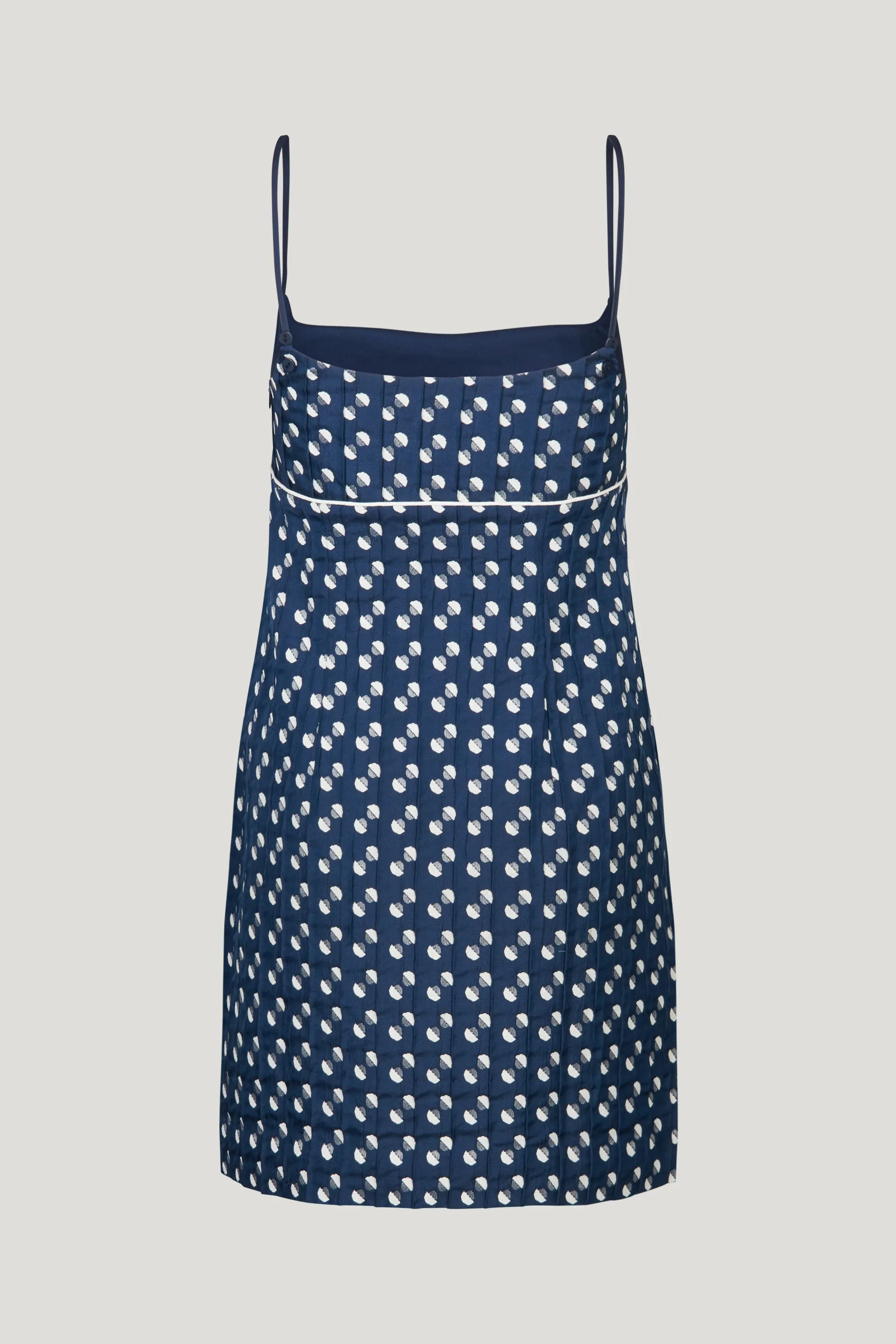 ALVERA DRESS | Blue Jacquard Dot sold by Baum und Pferdgarten product image thumbnail 4