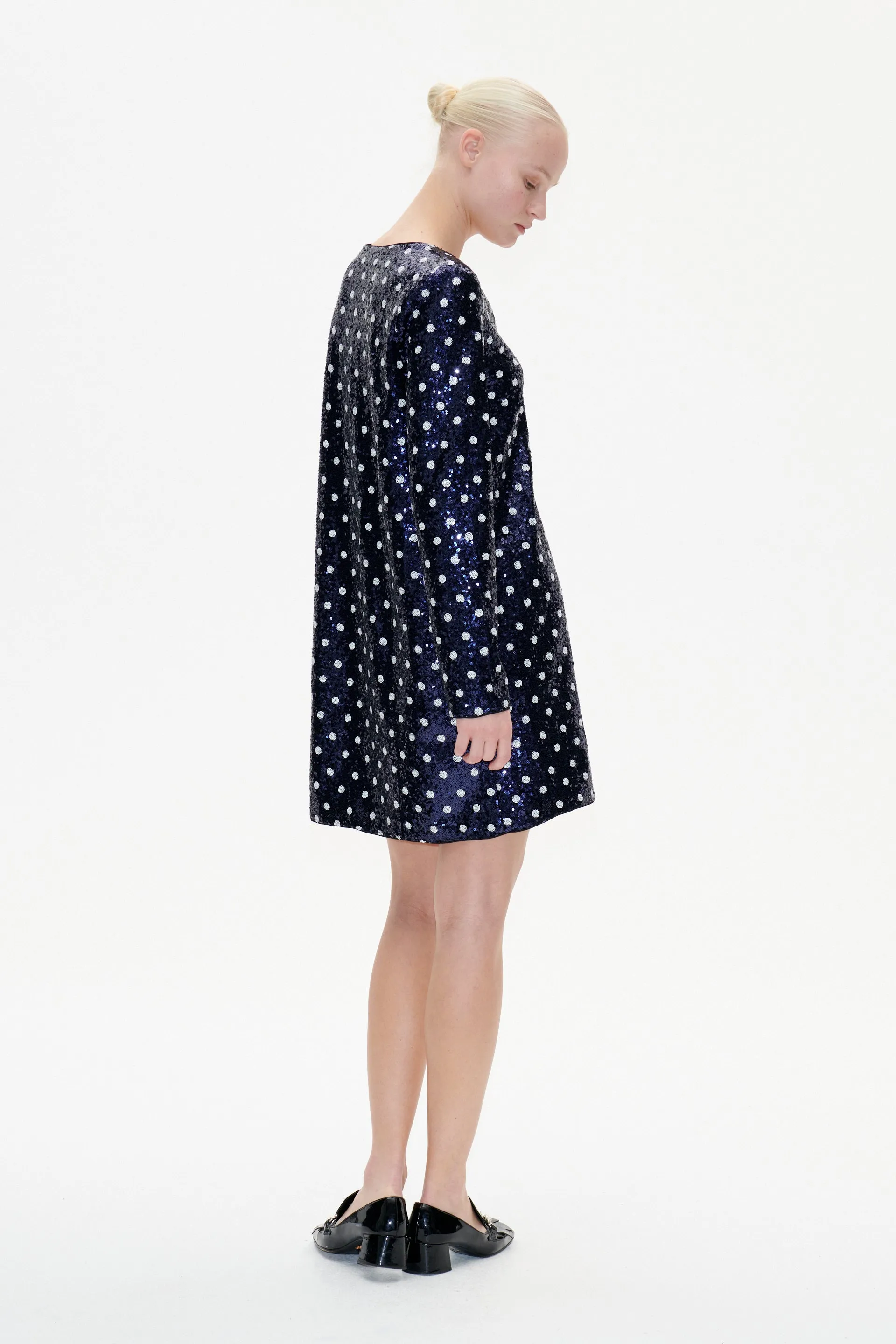 JAVONA DRESS | Blue Dotted Sequins sold by Baum und Pferdgarten product image thumbnail 2