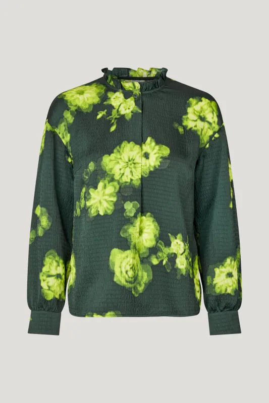 MERELLA BLOUSE | Green Margot Flower sold by Baum und Pferdgarten