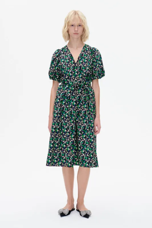 AZALIA DRESS | Black Dandy Flower sold by Baum und Pferdgarten