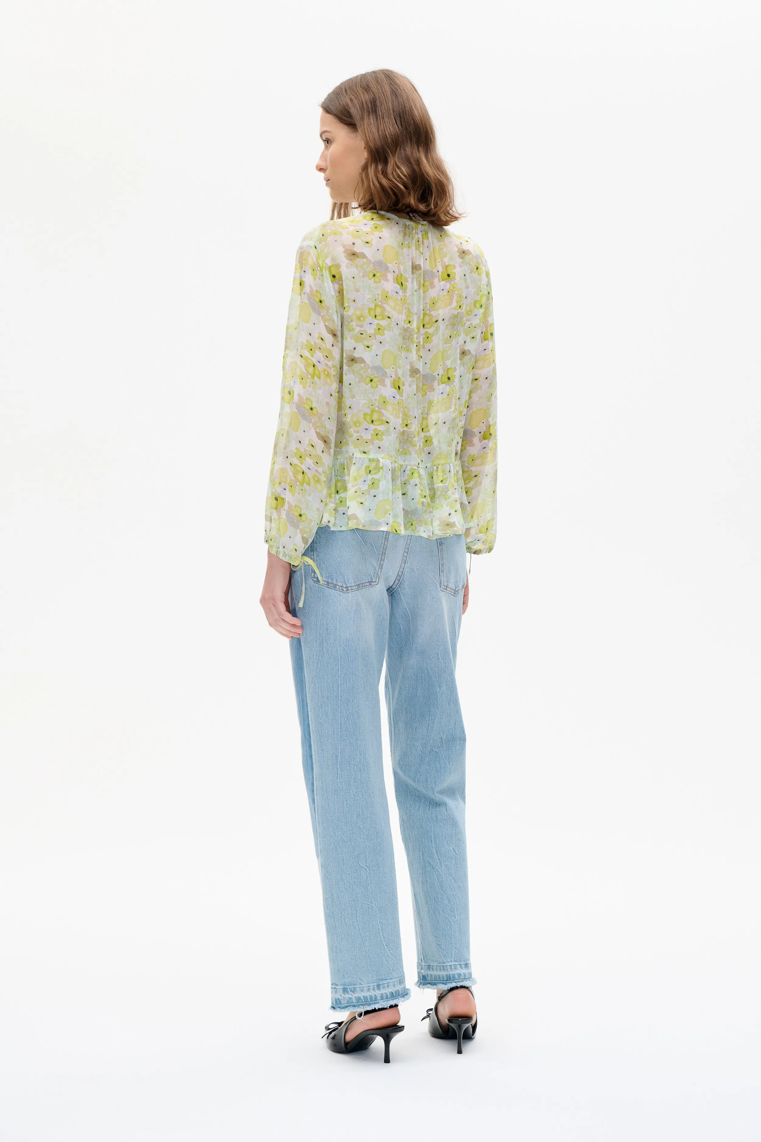MIKAELA BLOUSE | Sunny Lime Flower sold by Baum und Pferdgarten product image thumbnail 3
