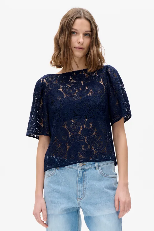 MERA BLOUSE | Evening Blue sold by Baum und Pferdgarten
