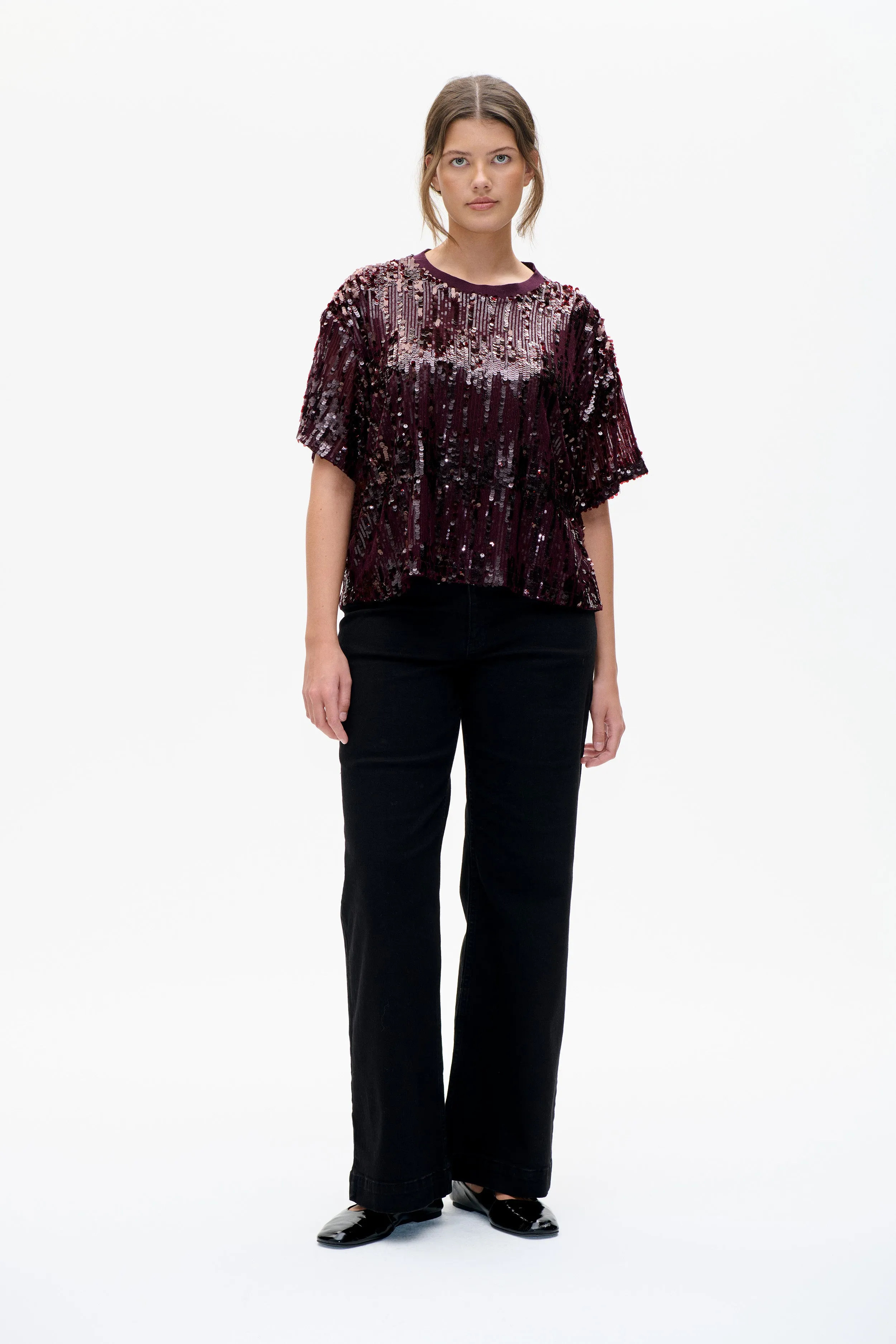 JULI TOP | Dark Plum Perfect sold by Baum und Pferdgarten product image thumbnail 2