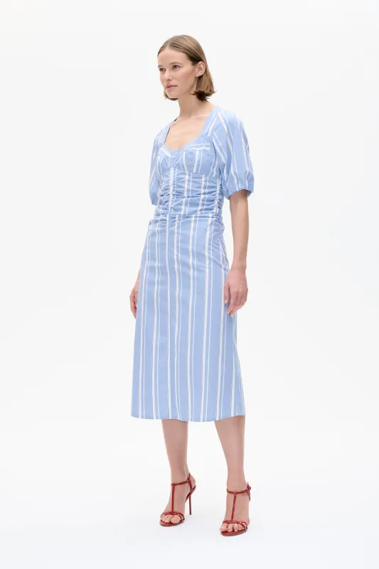 ATIYA DRESS | Breezy Blue Stripe sold by Baum und Pferdgarten