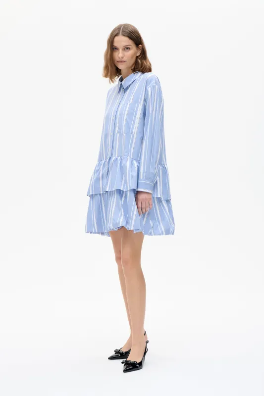 ANNALEA DRESS | Breezy Blue Stripe sold by Baum und Pferdgarten