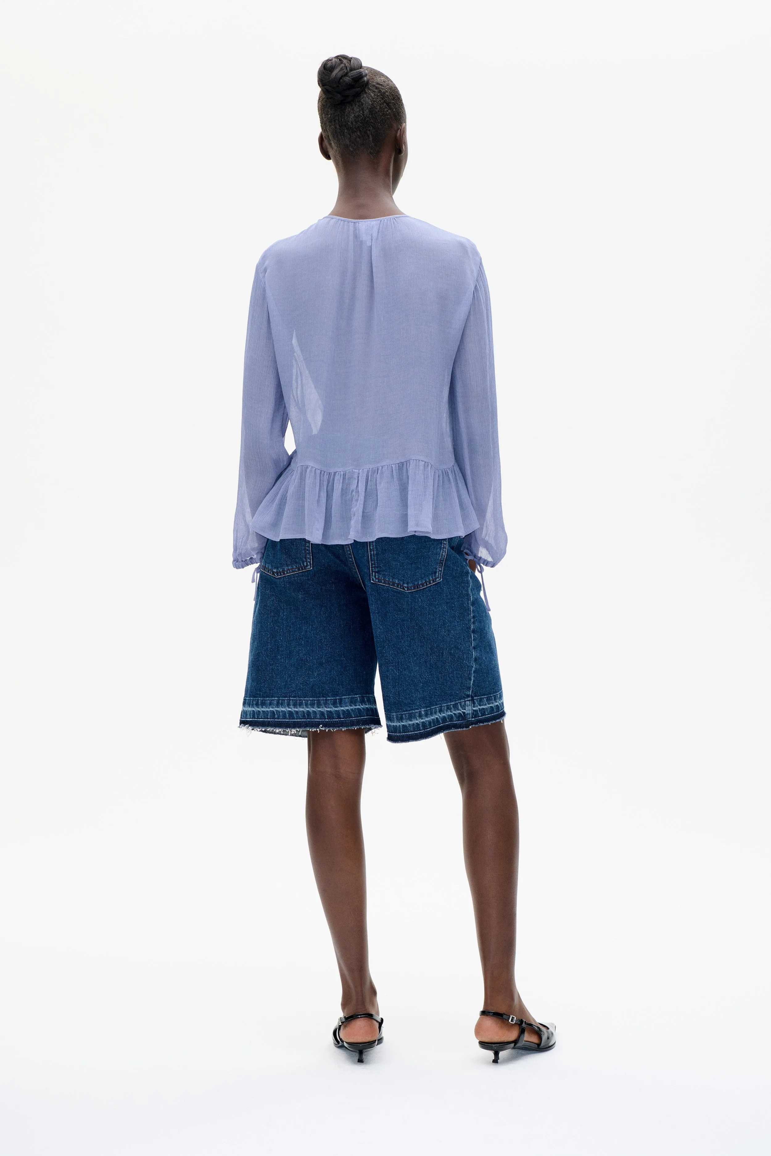 MIKAELA BLOUSE | Tempest Blue sold by Baum und Pferdgarten product image thumbnail 3
